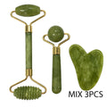 Set Gua Sha Pierre de Jade — 3 Outils Massage Visage & Corps