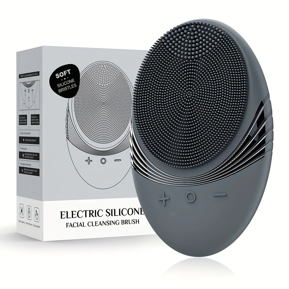Electric Facial Cleansing Brush — 5 Modes, USB Rechargeable