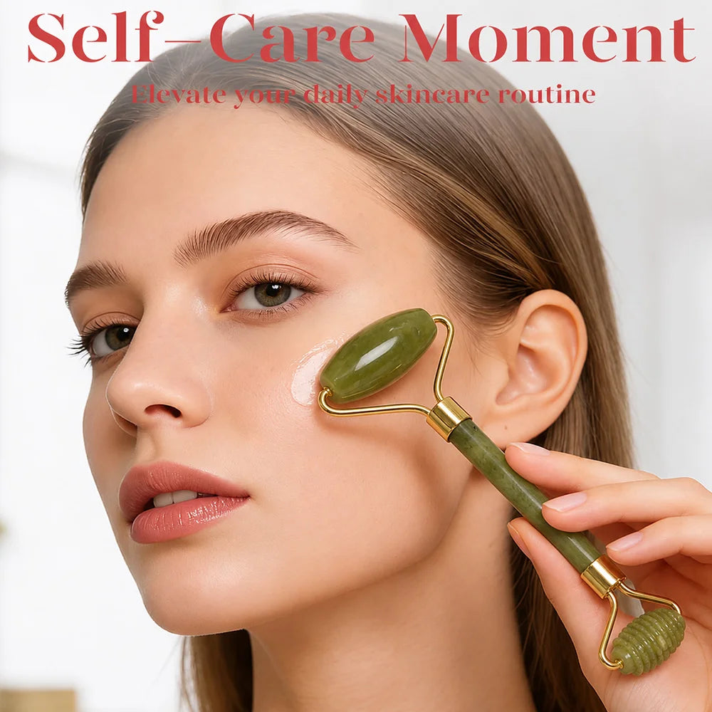 Gua Sha Jade Stone Set — 3 Tools for Face & Body Massage