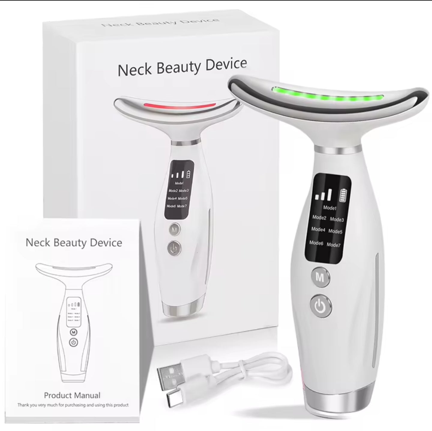 EMS Neck & Face Lifting Device — Photon LED Anti-Double Chin