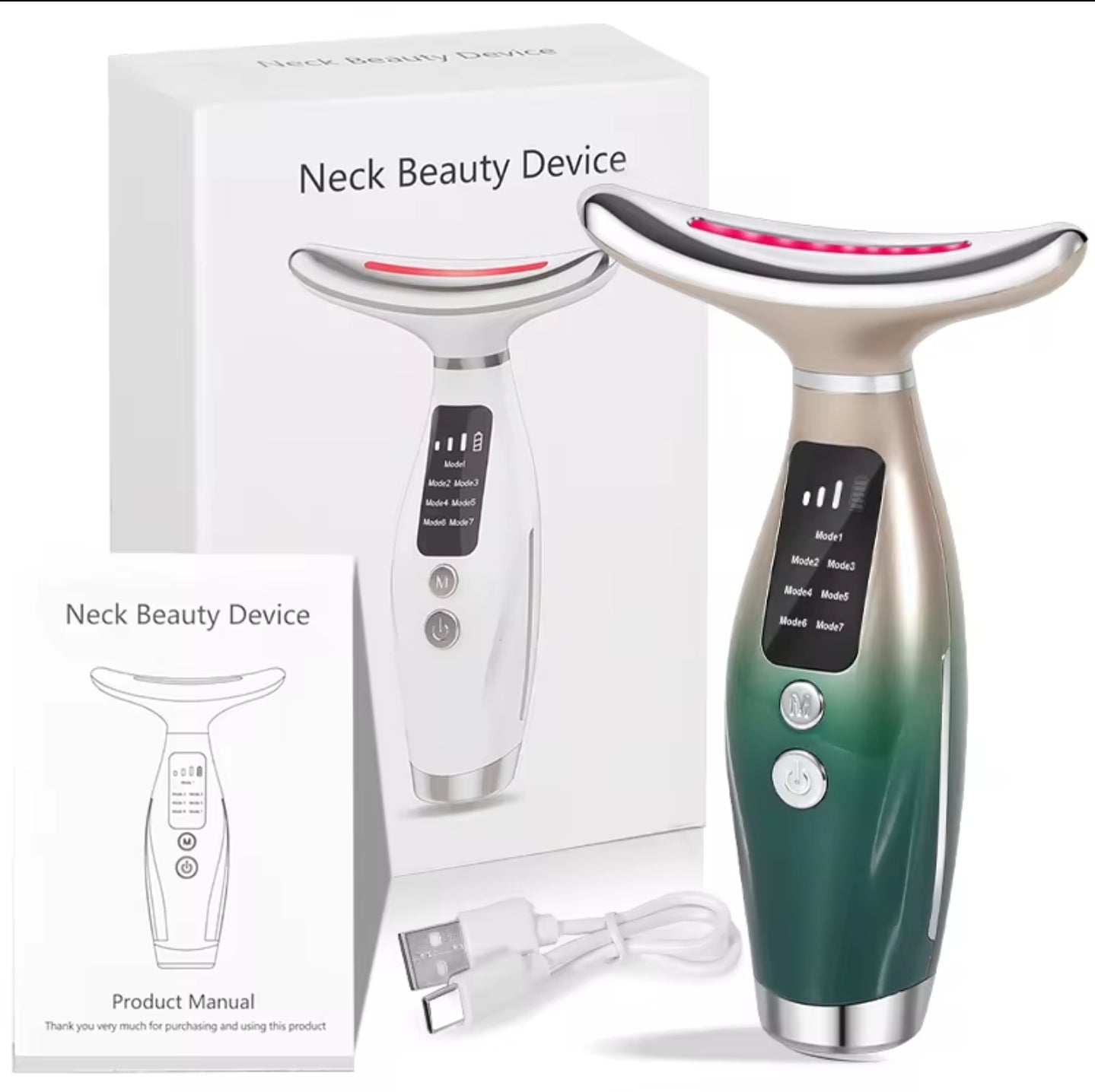 EMS Neck & Face Lifting Device — Photon LED Anti-Double Chin