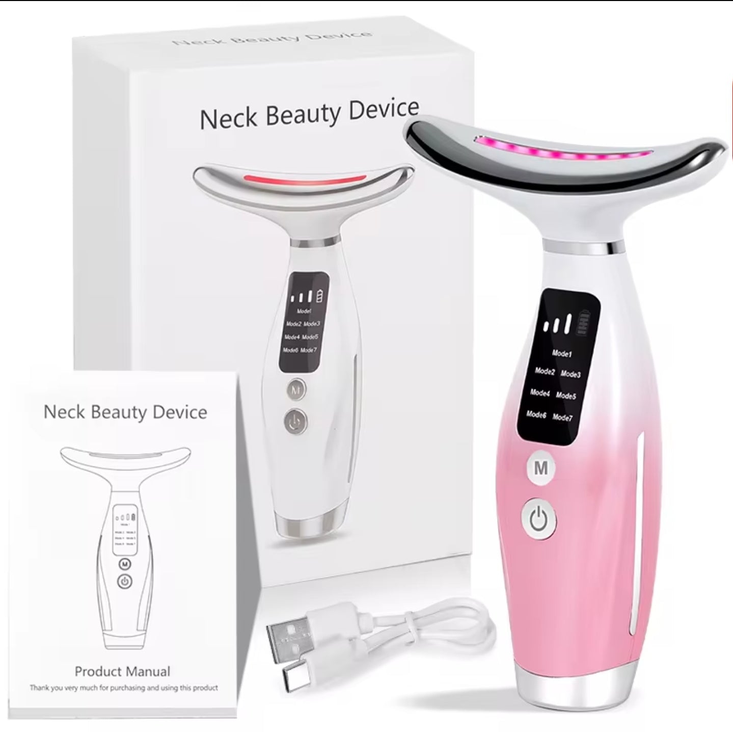 EMS Neck & Face Lifting Device — Photon LED Anti-Double Chin